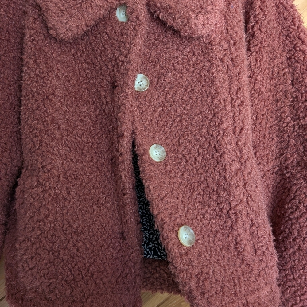Faherty Women's Timber Ridge High Pile Jacket Size Large - Picture 3 of 6